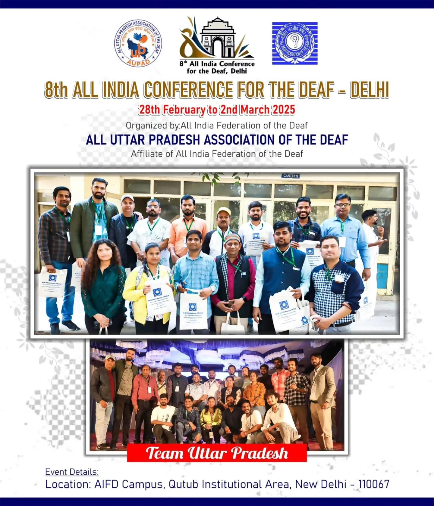 8th ALL INDIA CONFERENCE FOR THE DEAF - AIFD DELHI
